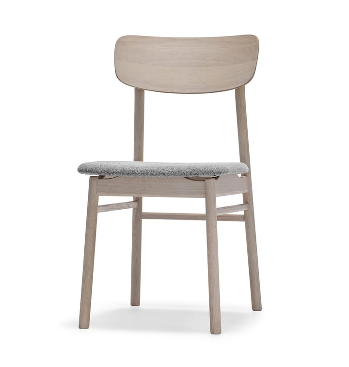 Prima Vista 체어 화이트-오일드 오크 - Textile hallingdal 65-130 grey - Stolab | 스톨랩