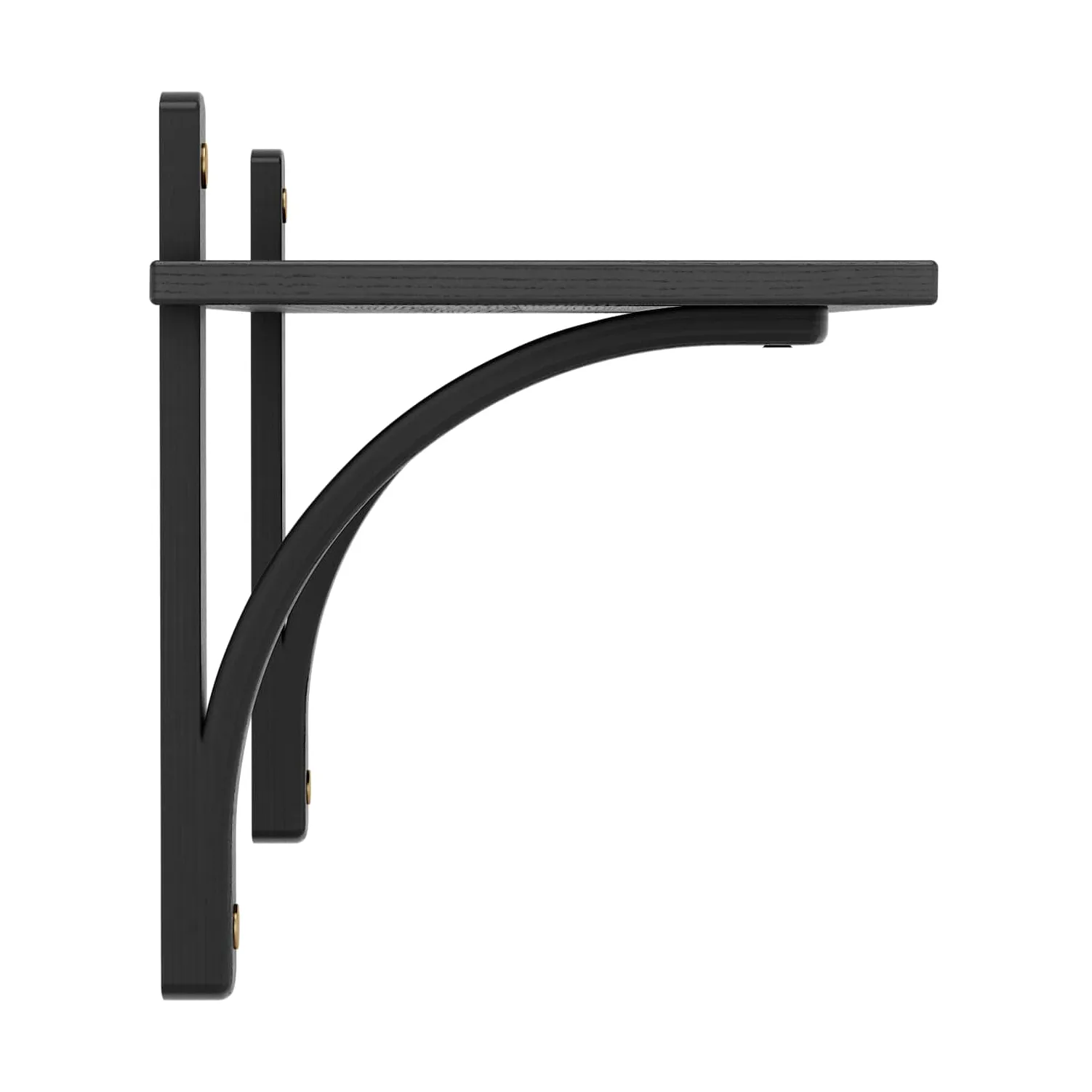 레비 선반 1단, Black-stained ash-brass, 90 cm Swedese | 스웨데제