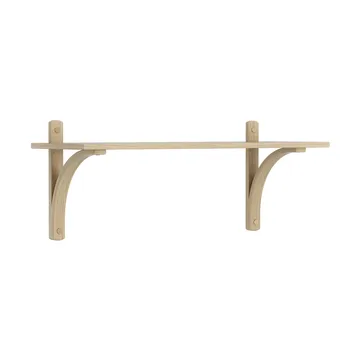 레비 선반 1단 - Clear lacquered oak-aluminium, 90 cm - Swedese | 스웨데제