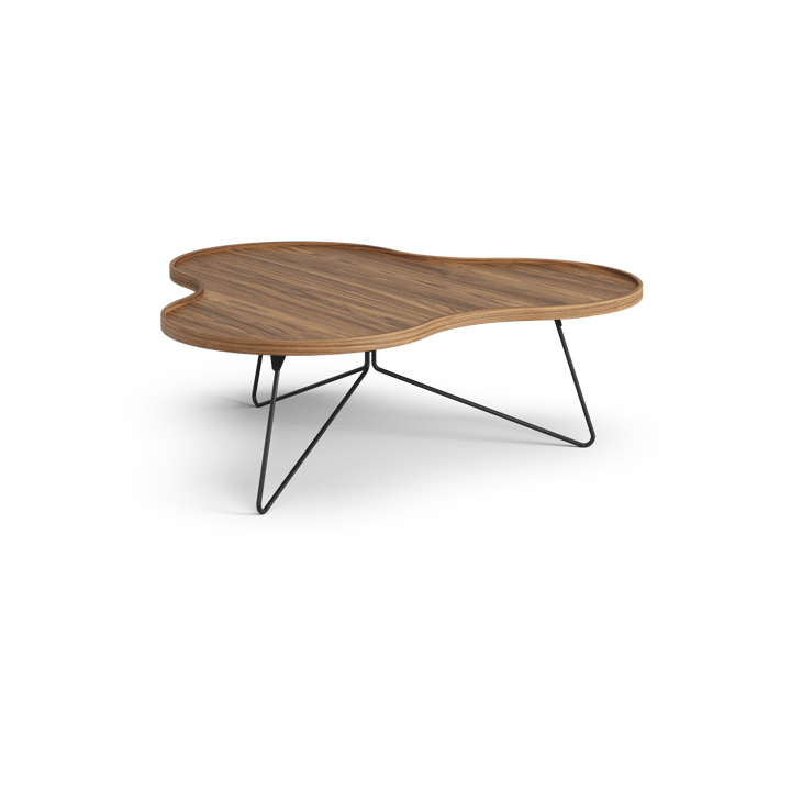 플라워 모노 테이블 스페셜 에디션 107x114 cm - H39 cm-lacquered walnut-black lacquered steel - Swedese | 스웨데제