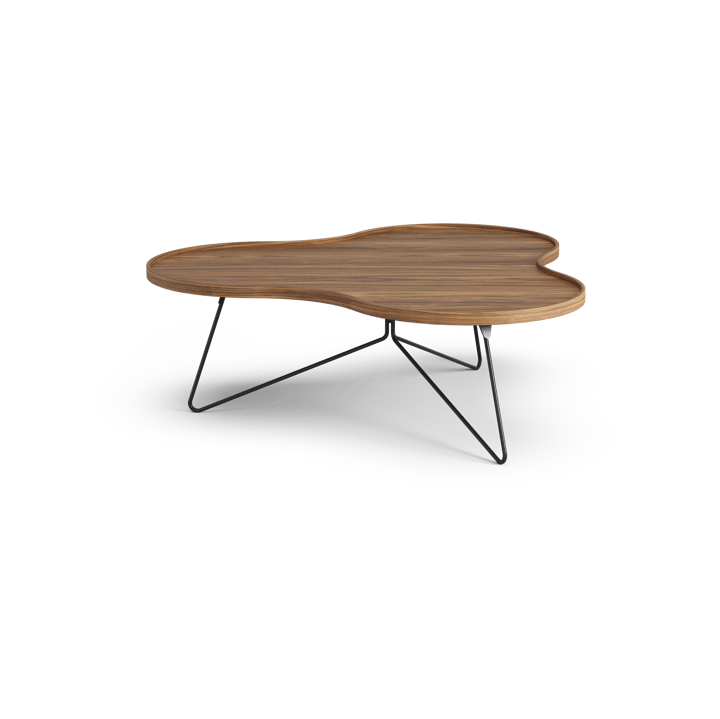 플라워 모노 테이블 스페셜 에디션 107x114 cm, H39 cm-lacquered walnut-black lacquered steel Swedese | 스웨데제