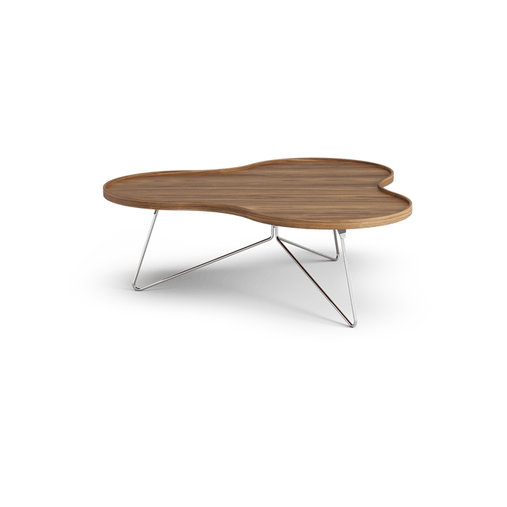 플라워 모노 테이블 스��페셜 에디션 107x114 cm, H39 cm-lacquered walnut-chromed steel Swedese | 스웨데제