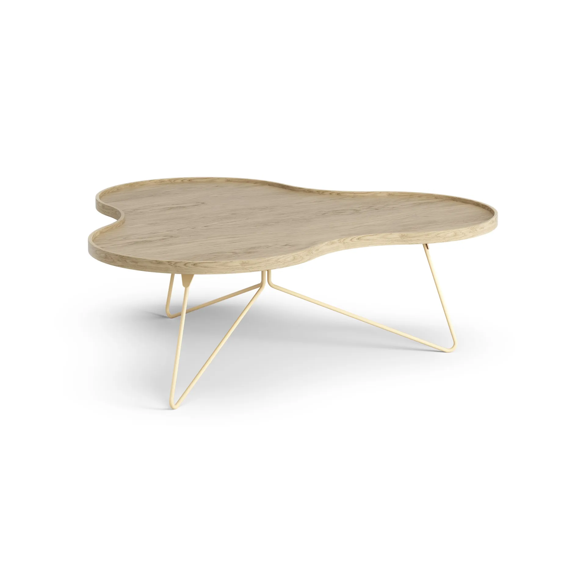 플라워 모노 테이블 107x114 cm, H39 cm Oak laquered Swedese | 스웨데제