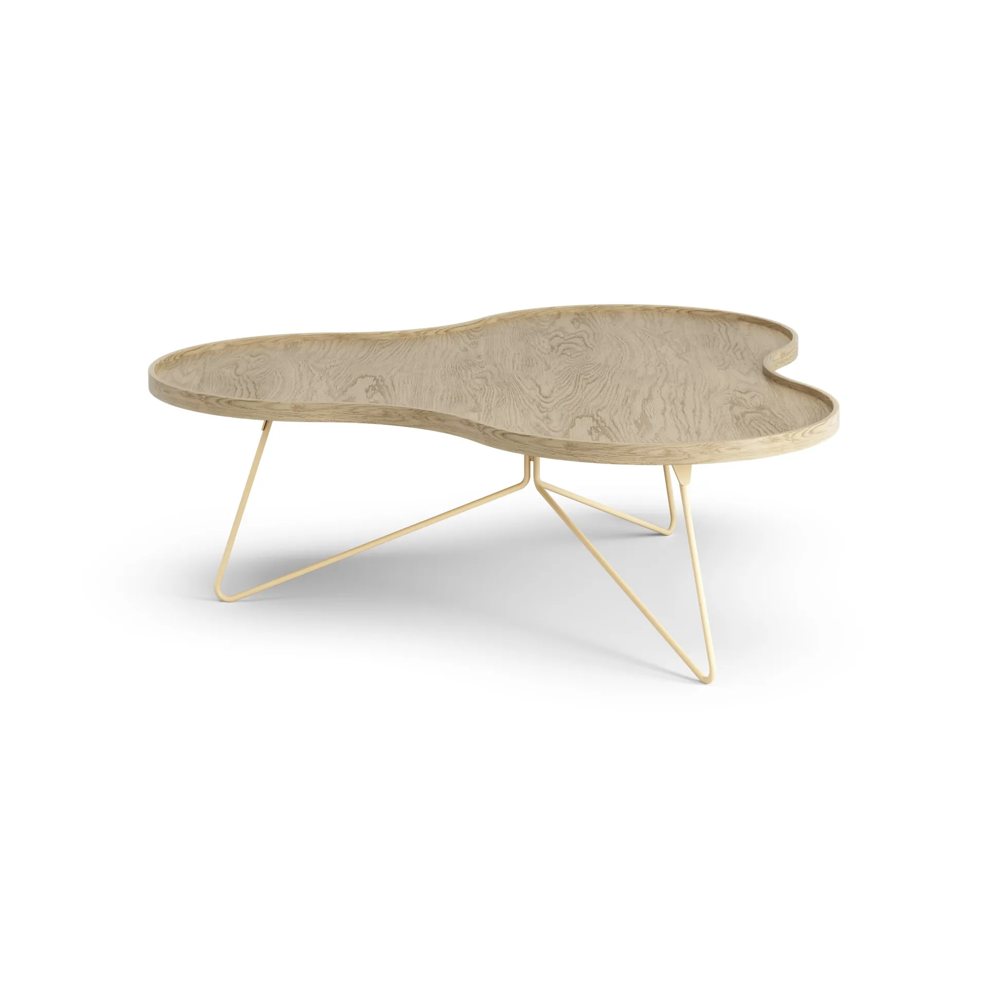 플라워 모노 테이블 107x114 cm, H39 cm Oak laquered Swedese | 스웨데제