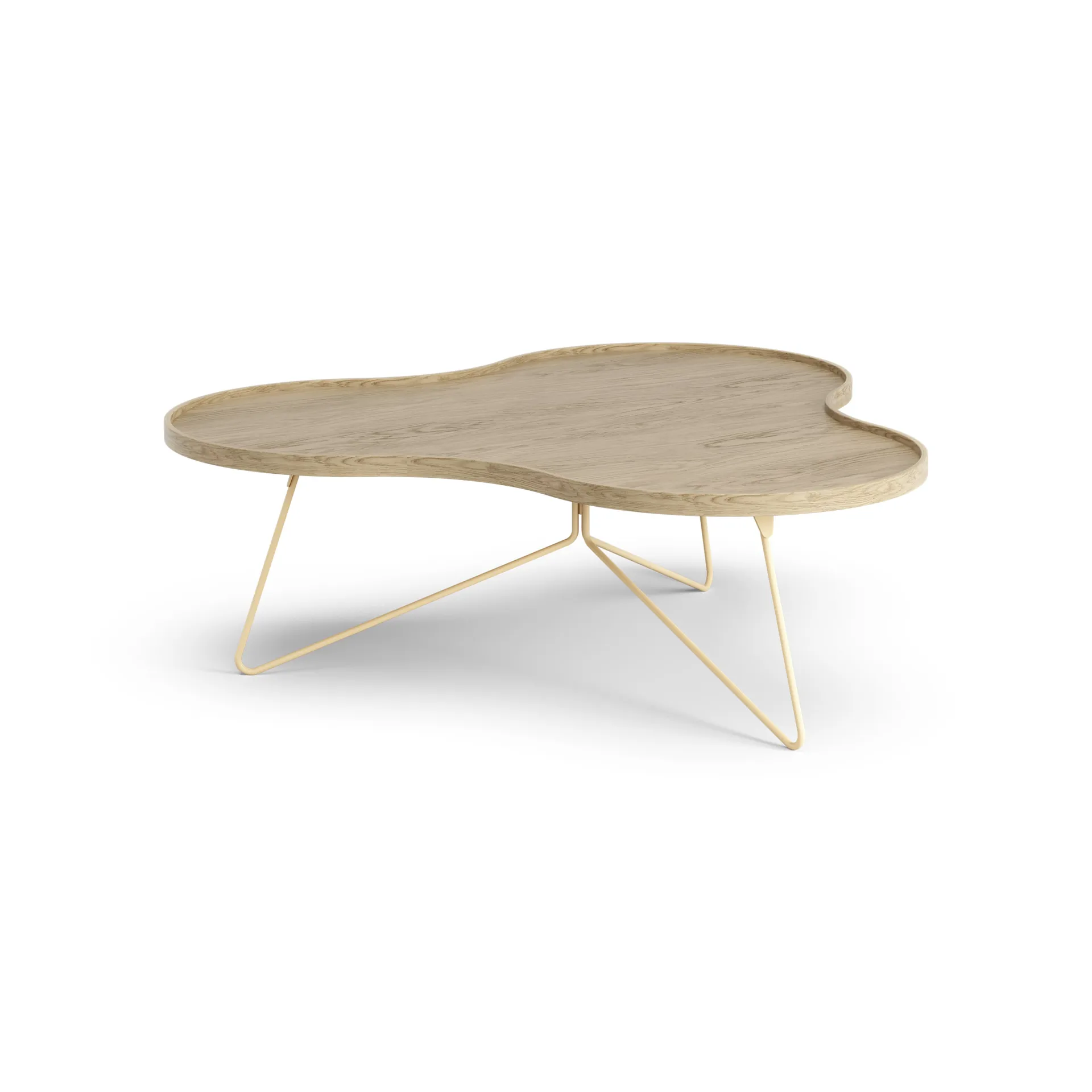 플라워 모노 테이블 107x114 cm, H39 cm Oak laquered Swedese | 스웨데제