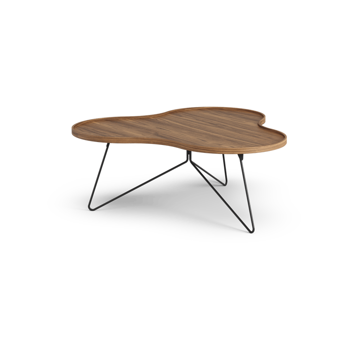 플라워 모노 테이블 스페셜 에디션 107x114 cm, H45 cm-lacquered walnut-black lacquered steel Swedese | 스웨데제