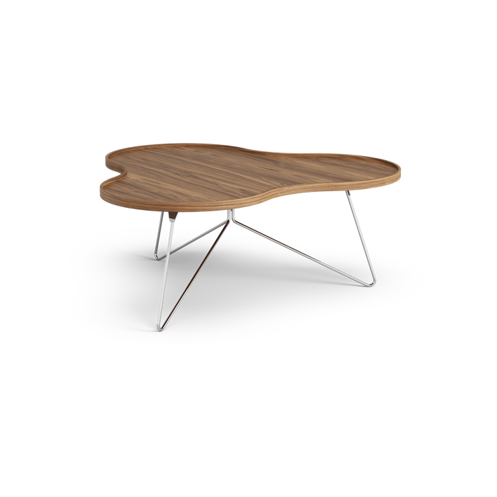 플라워 모노 테이블 스페셜 에디션 107x114 cm - H45 cm-lacquered walnut-chromed steel - Swedese | 스웨데제