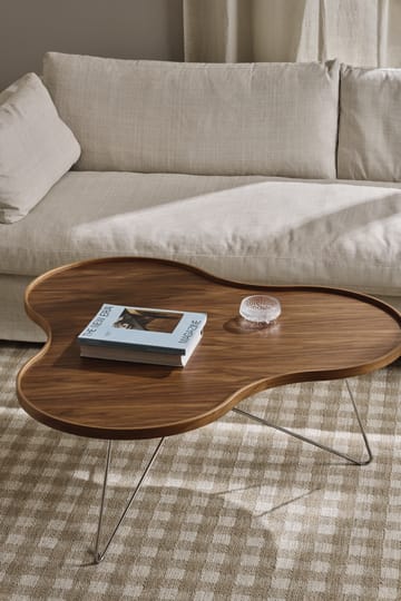 플라워 모노 테이블 스페셜 에디션 107x114 cm - H45 cm-lacquered walnut-chromed steel - Swedese | 스웨데제