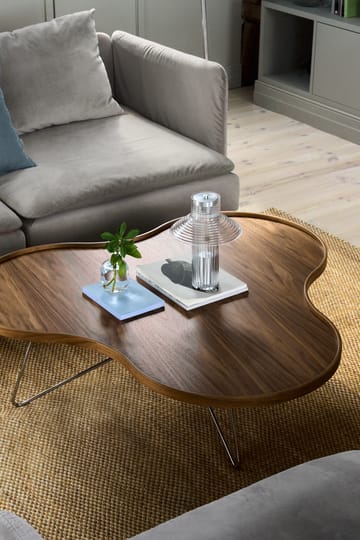 플라워 모노 테이블 스페셜 에디션 107x114 cm - H45 cm-lacquered walnut-chromed steel - Swedese | 스웨데제