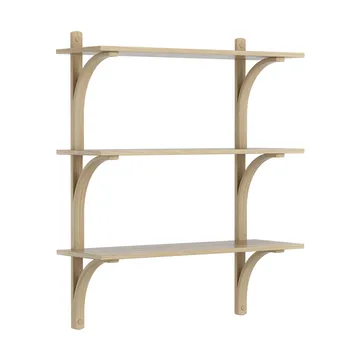 레비 선반 3단 - Natural lacquered oak-brass, 90 cm - Swedese | 스웨데제