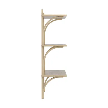 레비 선반 3단 - Natural lacquered oak-brass, 90 cm - Swedese | 스웨데제