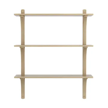 레비 선반 3단 - Natural lacquered oak-brass, 90 cm - Swedese | 스웨데제