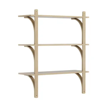 레비 선반 3단 - Natural lacquered oak-brass, 90 cm - Swedese | 스웨데제