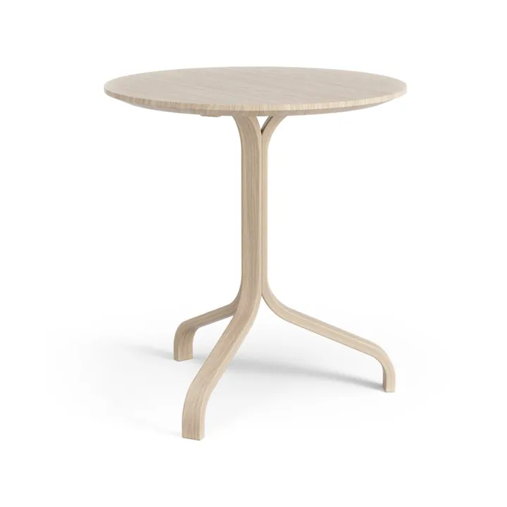 라미노 테이블 Ø46x49 cm - 화이트 피그먼트 오크 - Swedese | 스웨데제