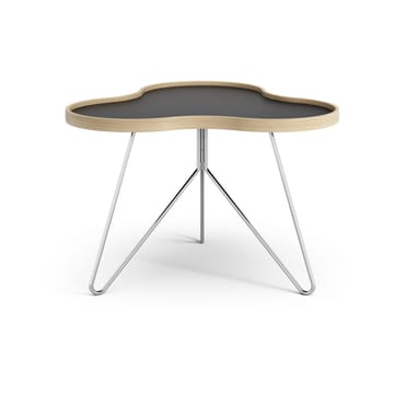 플라워 테이블 62x66 cm - 45 cm, Black-oak edge-chrome base - Swedese | 스웨데제