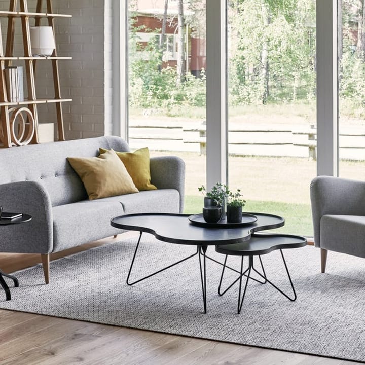 플라워 모노 테이블 62x66 cm, 오크 내추럴-45cm-크롬 베이스 Swedese | 스웨데제