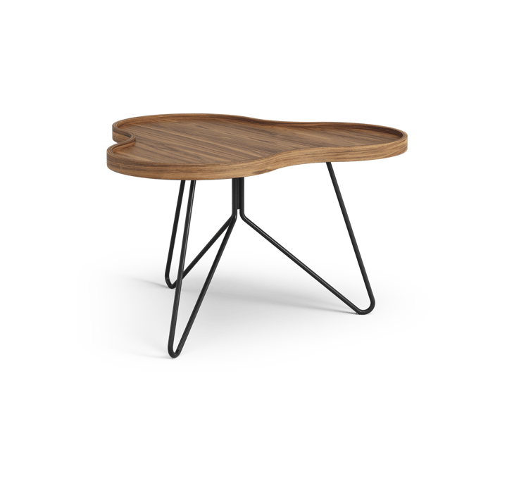 플라워 모노 테이블 스페셜 에디션 62x66 cm - H39 cm-lacquered walnut-black lacquered steel - Swedese | 스웨데제