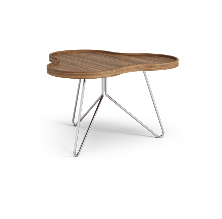 플라워 모노 테이블 스페셜 에디션 62x66 cm - H39 cm-lacquered walnut-chromed steel - Swedese | 스웨데제