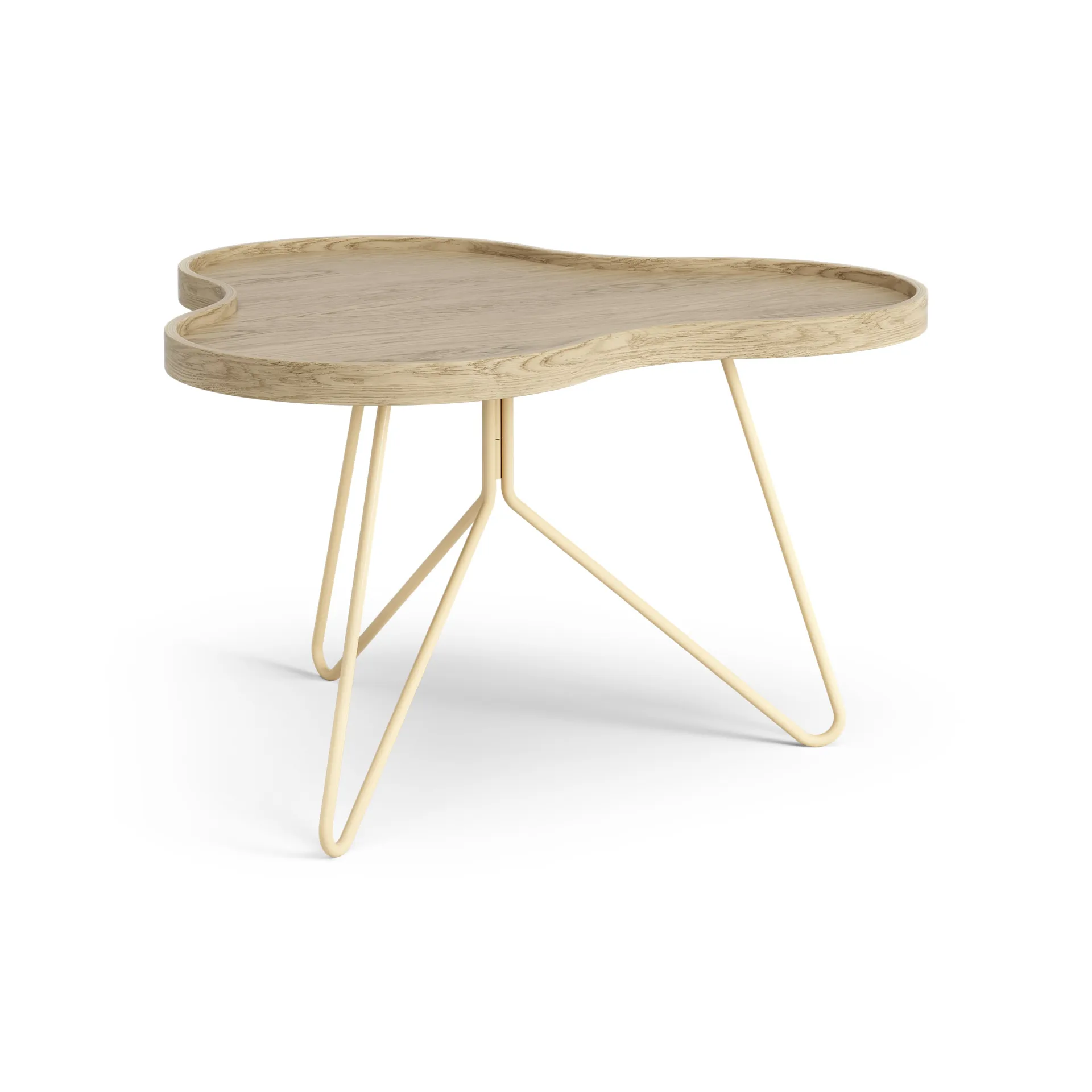 플라워 모노 테이블 62x66 cm, H39 cm Oak laquered Swedese | 스웨데제