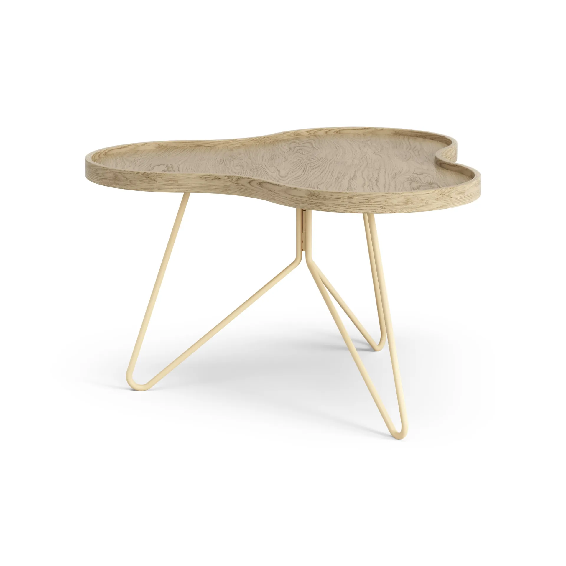플라워 모노 테이블 62x66 cm, H39 cm Oak laquered Swedese | 스웨데제