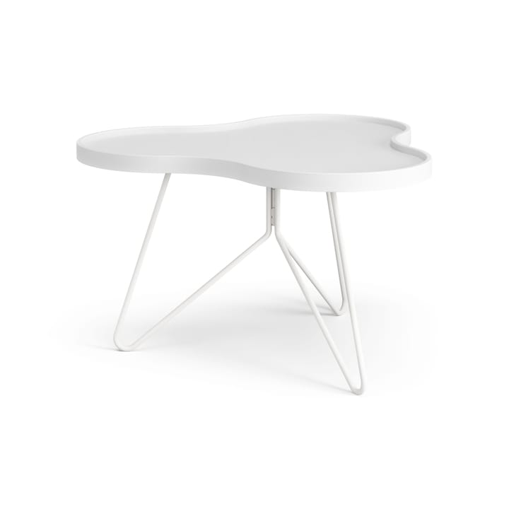플라워 모노 테이블 62x66 cm, H39 cm 애쉬 화이트 글레이즈드 Swedese | 스웨데제
