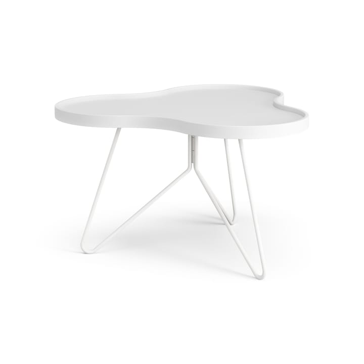 플라워 모노 테이블 62x66 cm, H39 cm 애쉬 화이트 글레이즈드 Swedese | 스웨데제