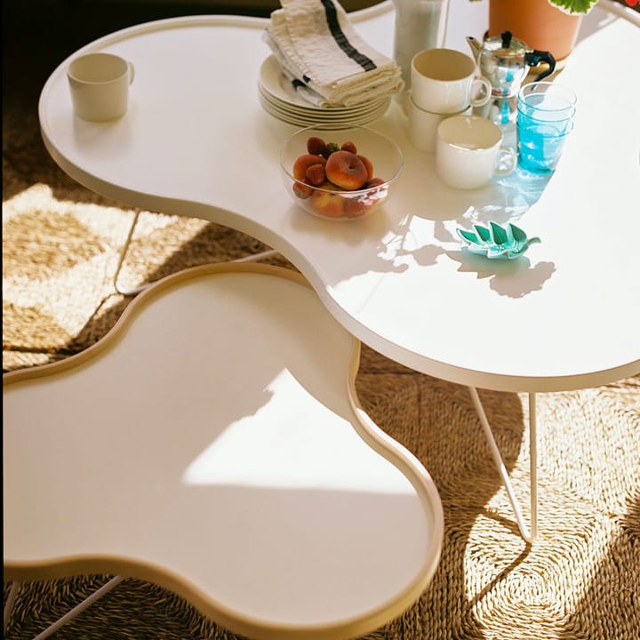 플라워 테이블 84x90 cm, 블랙-39cm-오크 테두리-블랙 베이스 Swedese | 스웨데제