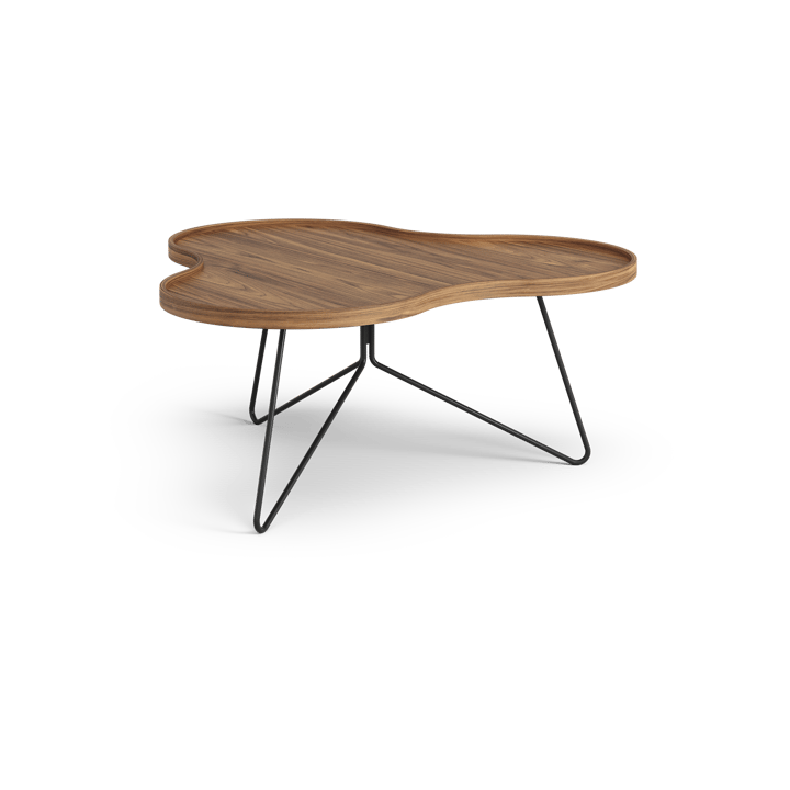 플라워 모노 테이블 스페셜 에디션 84x90 cm - H39 cm-lacquered walnut-black lacquered steel - Swedese | 스웨데제