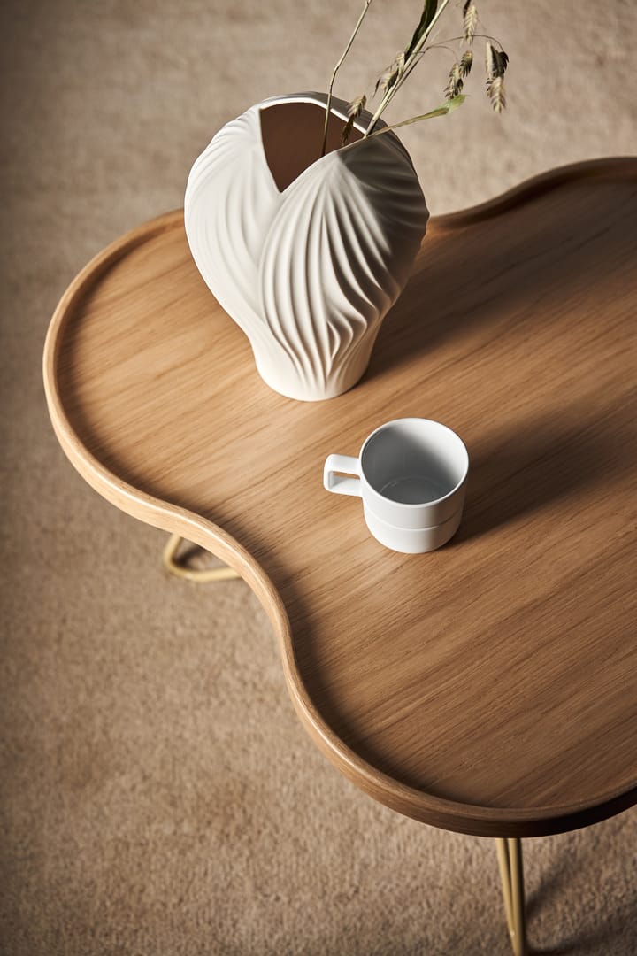 플라워 모노 테이블 84x90 cm, H39 cm Oak laquered Swedese | 스웨데제