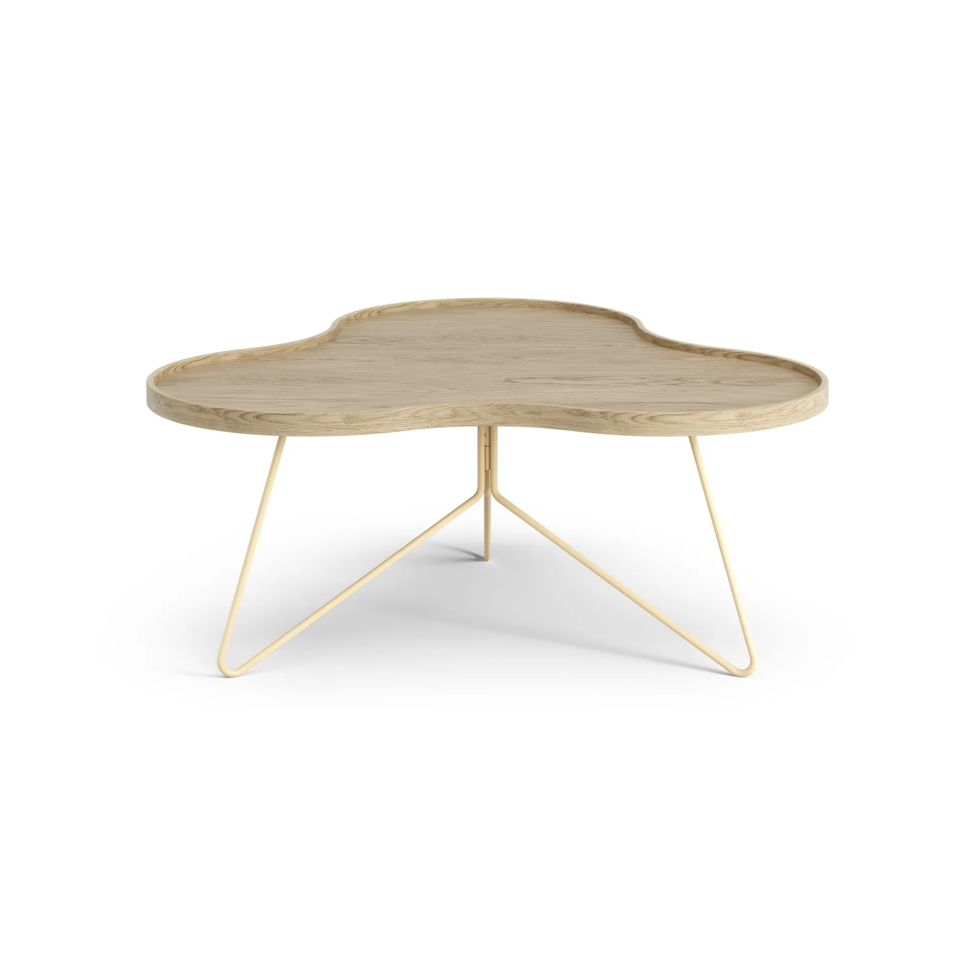 플라워 모노 테이블 84x90 cm, H39 cm Oak laquered Swedese | 스웨데제