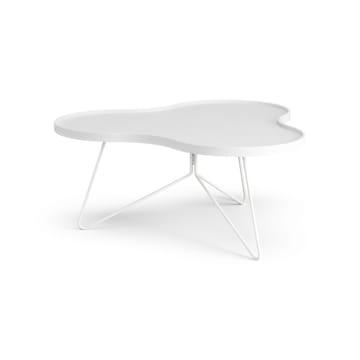 플라워 모노 테이블 84x90 cm - H39 cm 애쉬 화이트 글레이즈드 - Swedese | 스웨데제