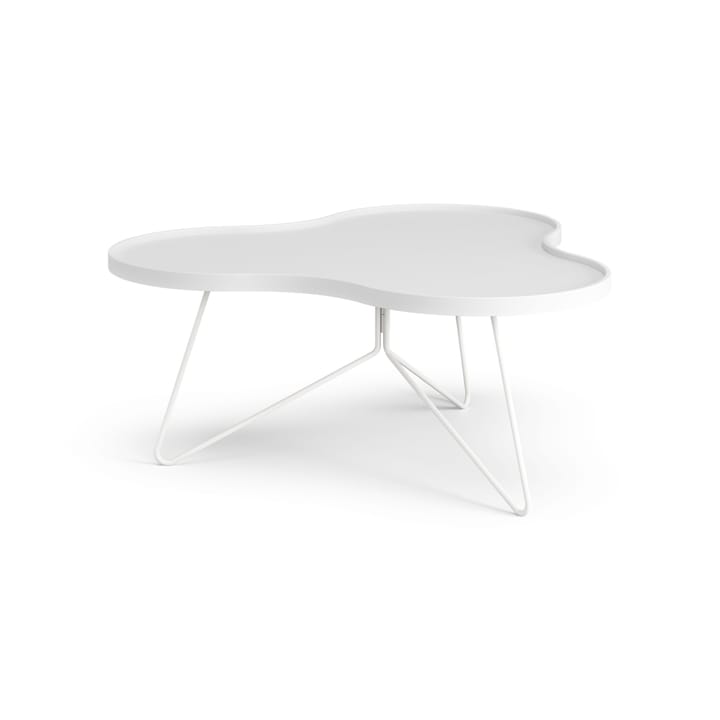 플라워 모노 테이블 84x90 cm, H39 cm 애쉬 화이트 글레이즈드 Swedese | 스웨데제