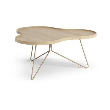 플라워 모노 테이블 84x90 cm - H39 오크 도장-넛메그 RAL1019 - Swedese | 스웨데제