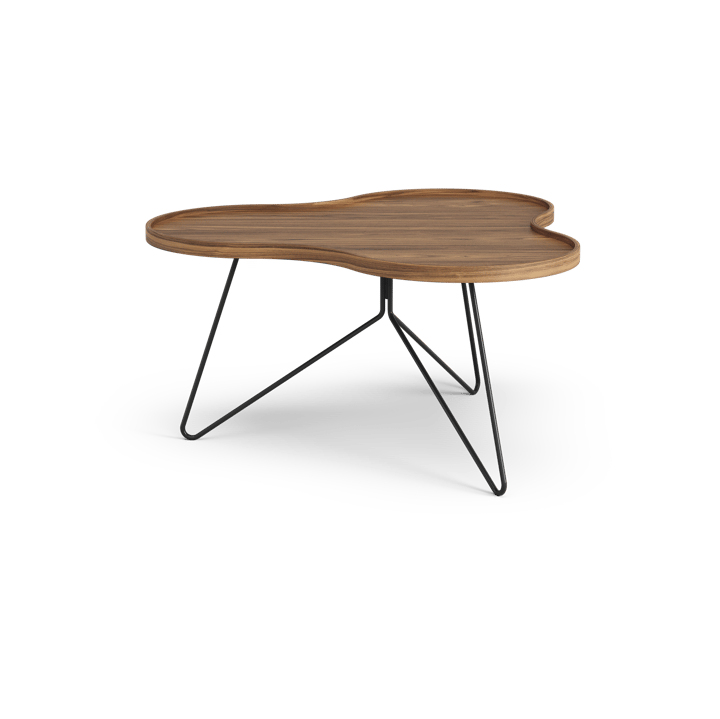 플라워 ��모노 테이블 스페셜 에디션 84x90 cm, H45 cm-lacquered walnut-black lacquered steel Swedese | 스웨데제