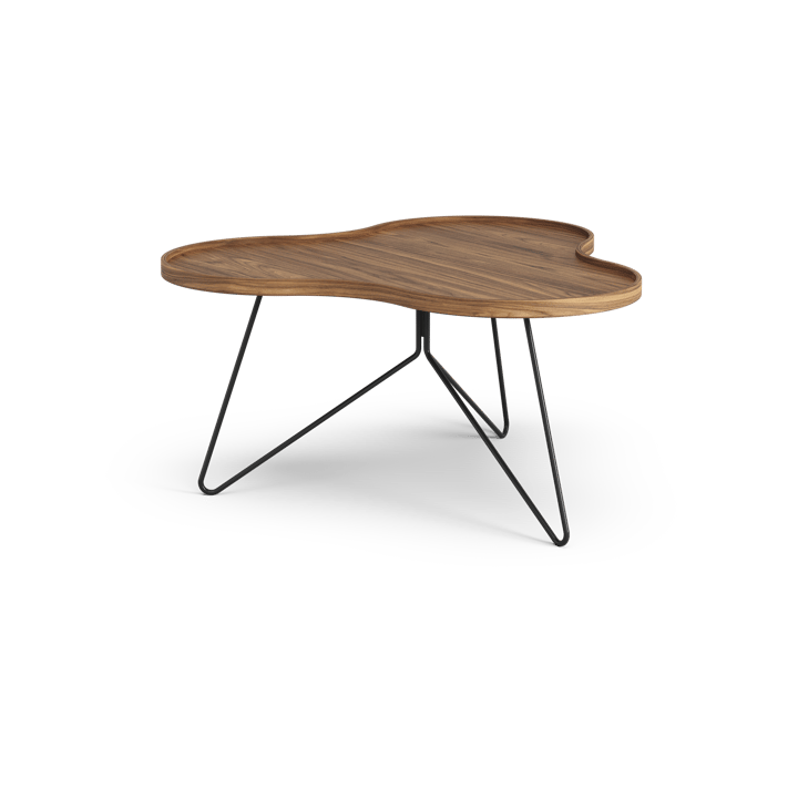 플라워 모노 테이블 스페셜 에디션 84x90 cm, H45 cm-lacquered walnut-black lacquered steel Swedese | 스웨데제