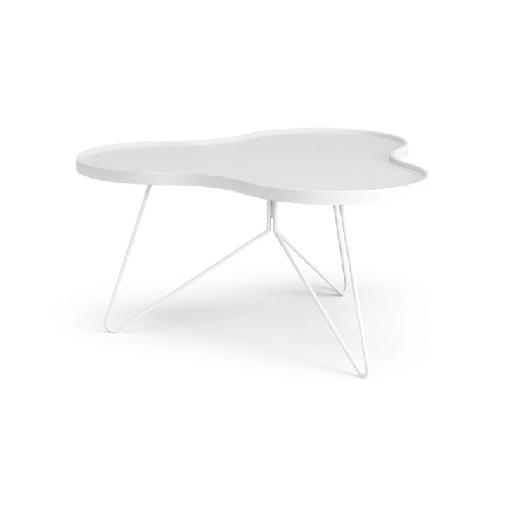 플라워 모노 테이블 84x90 cm, H45 cm 애쉬 화이트 글레이즈드 Swedese | 스웨데제