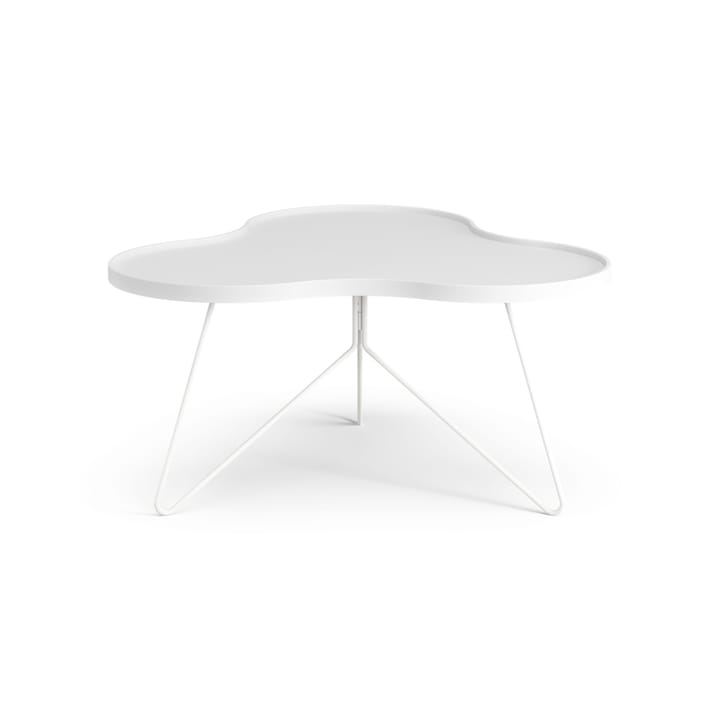 플라워 모노 테이블 84x90 cm, H45 cm 애쉬 화이트 글레이즈드 Swedese | 스웨데제