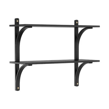 레비 선반 - Black ash-brass, 2 shelves, 90 cm - Swedese | 스웨데제