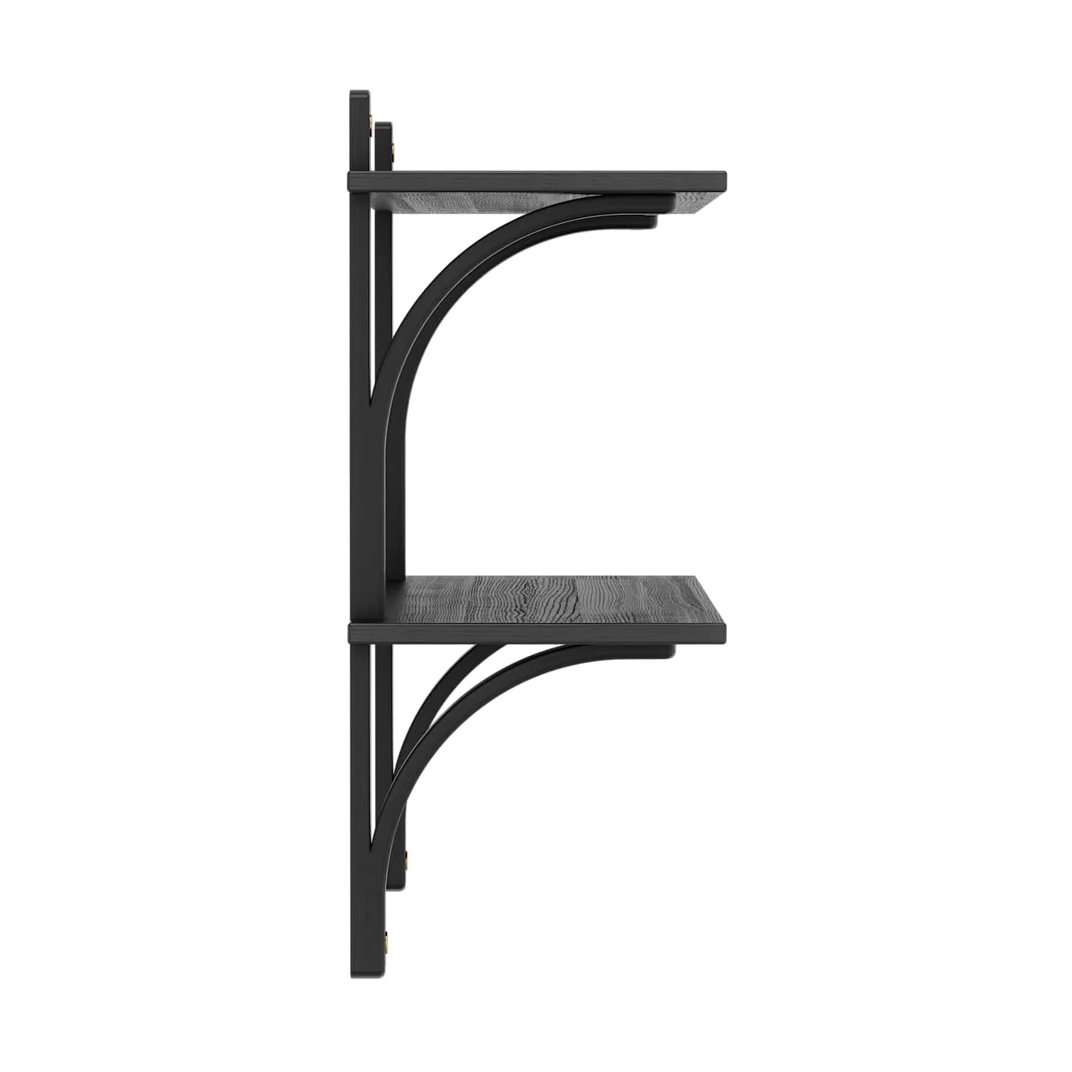 레비 선반, Black ash-brass, 2 shelves, 90 cm Swedese | 스웨데제