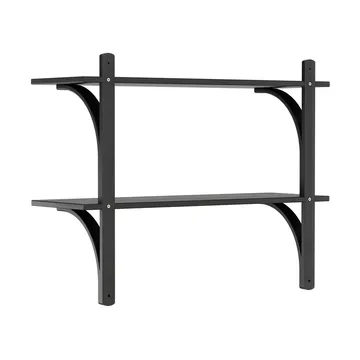 레비 선반 - Black ash-brass, 2 shelves, 90 cm - Swedese | 스웨데제