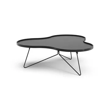 Flower mono 테이블 107x114 cm - H39 cm 블랙 스테인 마감 물푸레나무 - Swedese | 스웨데제