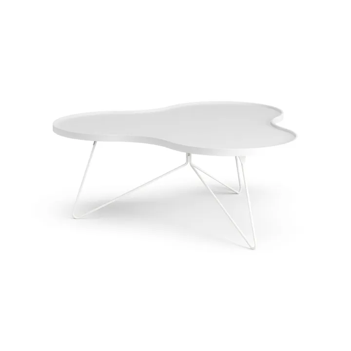 Flower mono 테이블 107x114 cm - H45 cm 화이트 스테인 마감 물푸레나무 - Swedese | 스웨데제