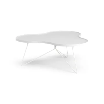 Flower mono 테이블 107x114 cm - H45 cm 화이트 스테인 마감 물푸레나무 - Swedese | 스웨데제