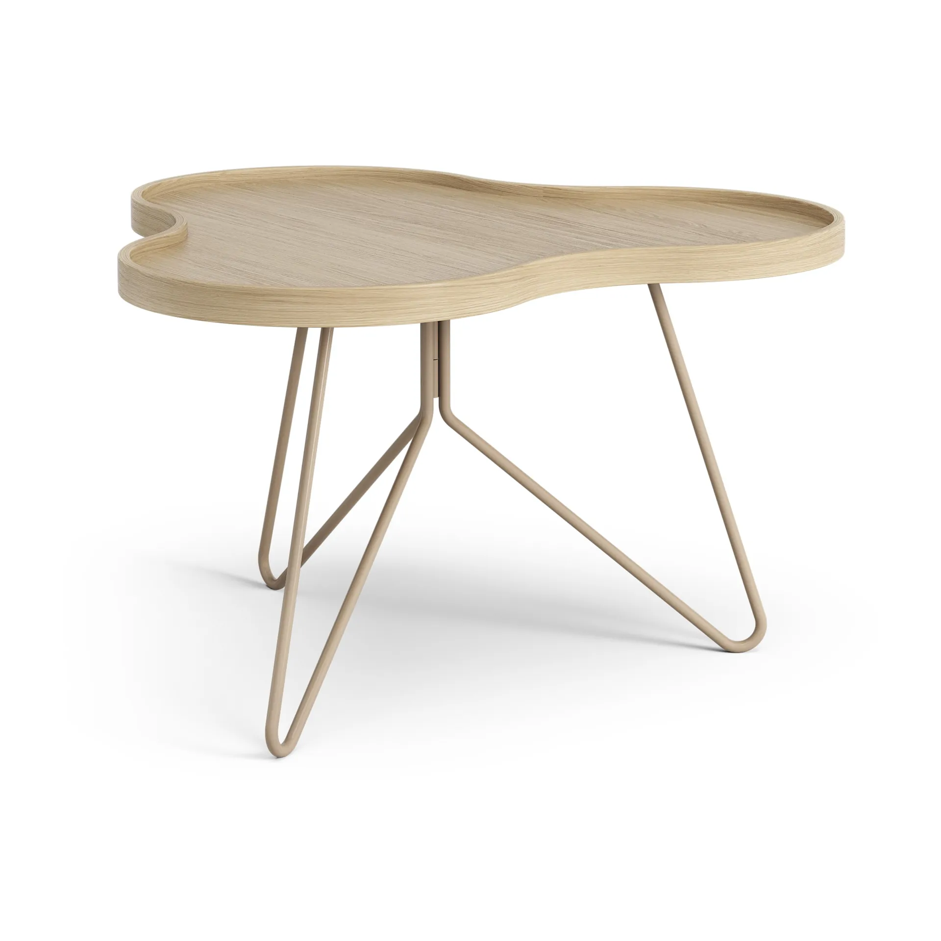 Flower mono 테이블 62x66 cm, H39 lacquered oak-nutmeg RAL1019 Swedese | 스웨데제