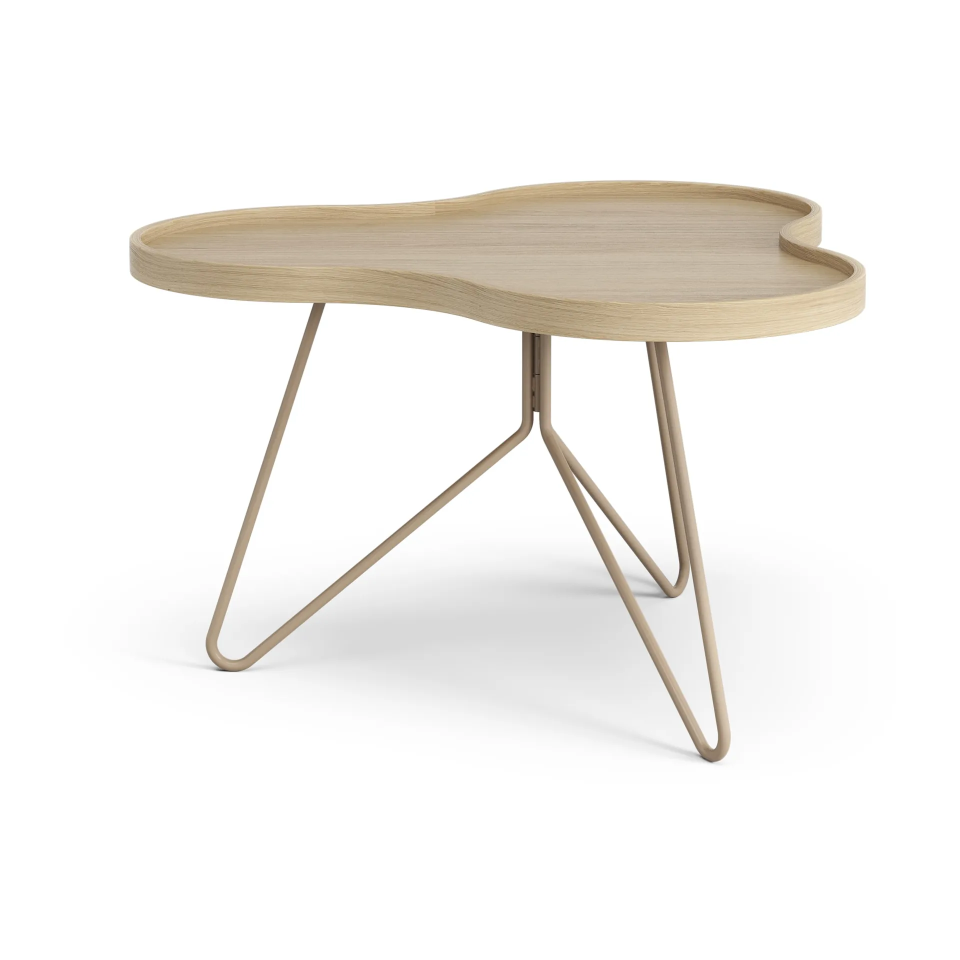 Flower mono 테이블 62x66 cm, H39 lacquered oak-nutmeg RAL1019 Swedese | 스웨데제