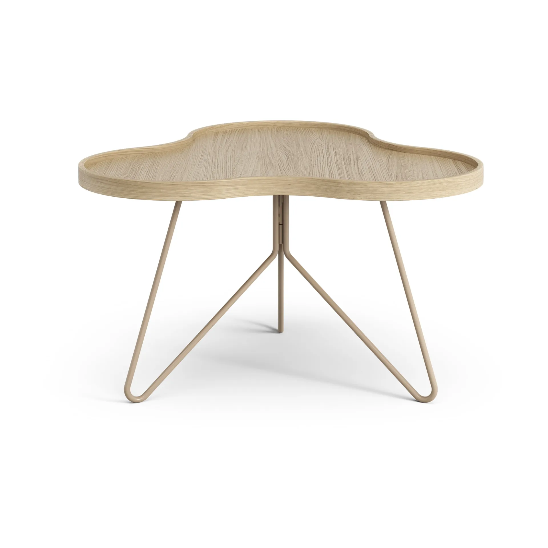 Flower mono 테이블 62x66 cm, H39 lacquered oak-nutmeg RAL1019 Swedese | 스웨데제