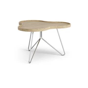 Flower mono 테이블 62x66 cm - H39cm-내추럴 오크-크롬 - Swedese | 스웨데제