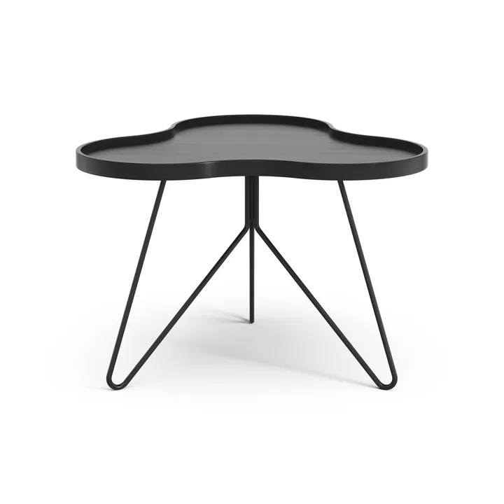 Flower mono 테이블 62x66 cm - H45 cm 물푸레나무 블랙 스테인 마감 - Swedese | 스웨데제