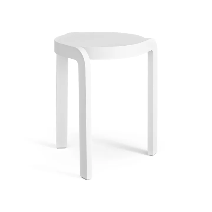 스핀 H 라운드 스툴 H44 cm - 애쉬 화이트 레이저드, Ø32x44 cm - Swedese | 스웨데제