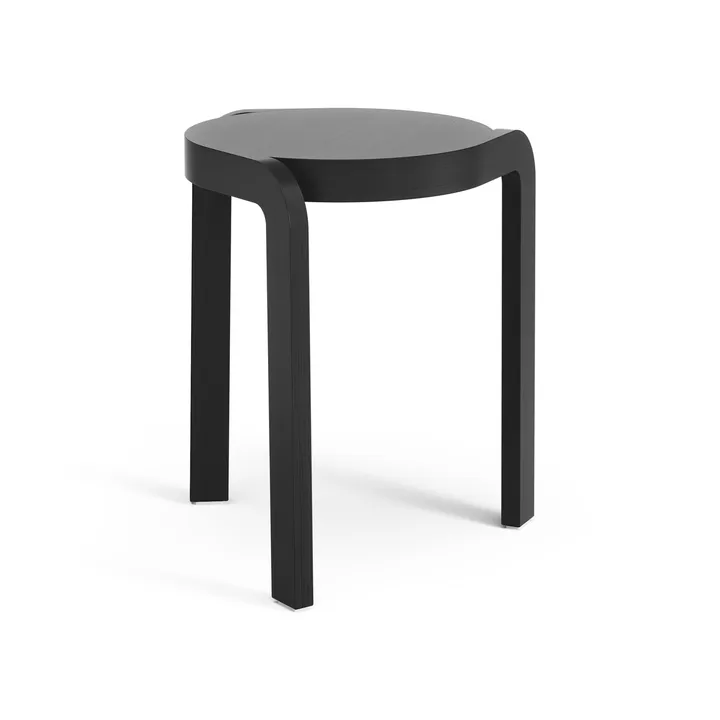 스핀 H 라운드 스툴 H44 cm - 애쉬 블랙 레이저드, Ø32x44 cm - Swedese | 스웨데제